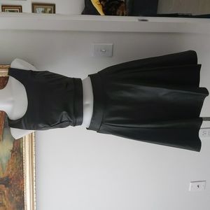 Torrid Faux Leather Skirt and Bralette